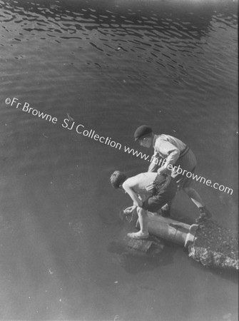 BOYS PLAYING AT RIVER WARENEY